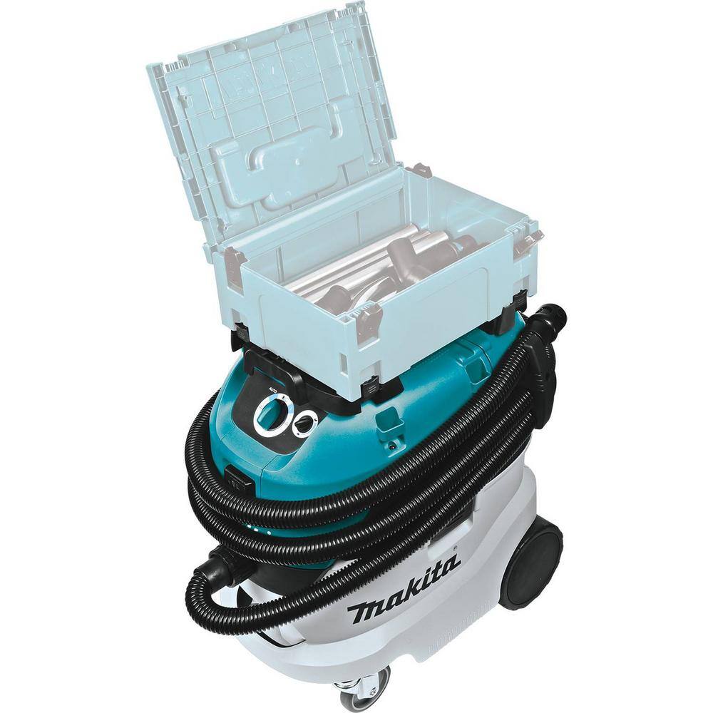 Makita 11 Gal. WetDry HEPA Filter Dust ExtractorVacuum with bonus 15.5 in. Medium Interlocking Tool Box VC4210L197211-7