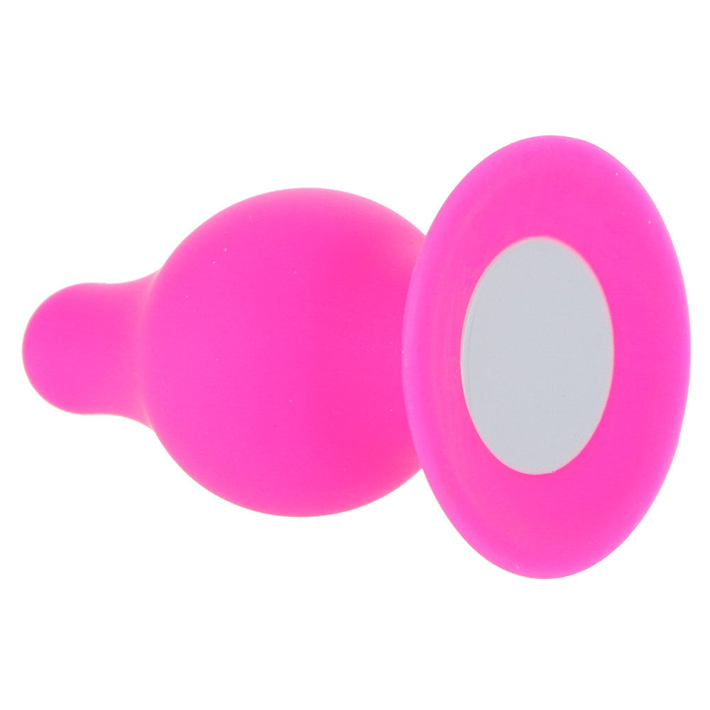 Squeeze-It Small Tapered Butt Plug in Pink