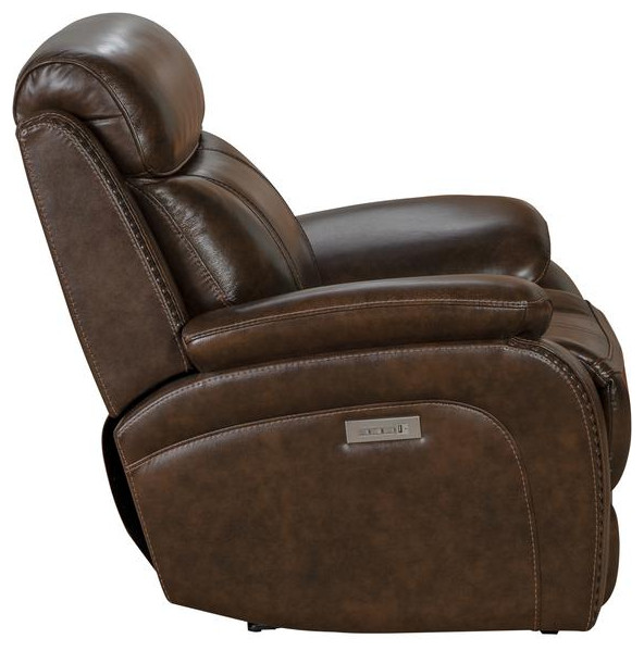 9PHL 3703 Sandover Power Recliner  Chocolate   Contemporary   Recliner Chairs   by BisonOffice  Houzz