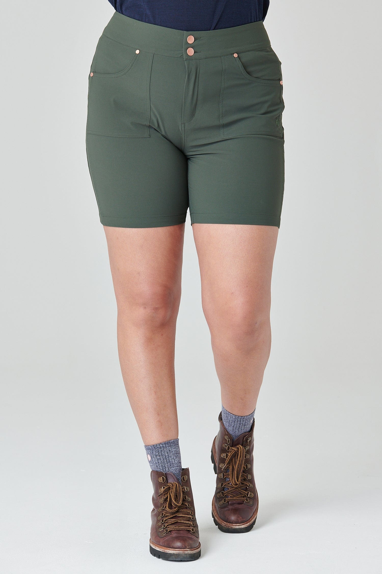 Mid Length Trek Shorts - Deep Khaki