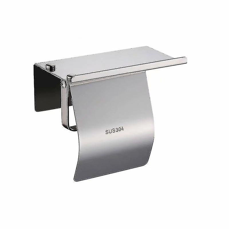 Perforation-free 304 Stainless Steel Paper Towel Holder， Toilet And Bathroom Holder， Cell Phone Toilet Paper Holder， Roll Holder， Bathroom Accessories