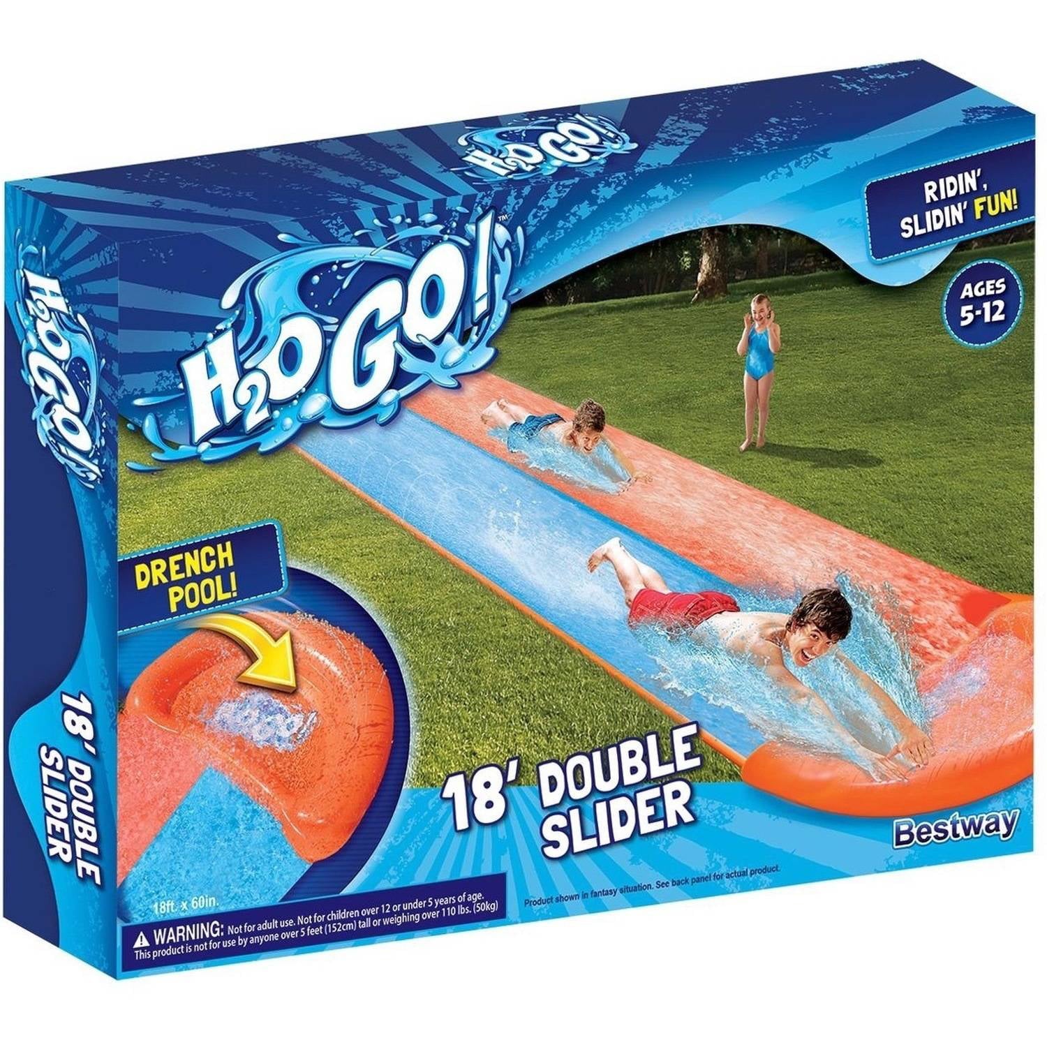 H2OGO! 18' Double Lane Water Slide