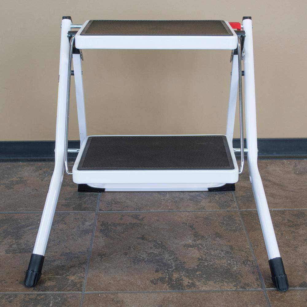 AmeriHome 2-Step Steel Folding Mini Step Ladder Step Stool with 225 lbs. Load Capacity 807752