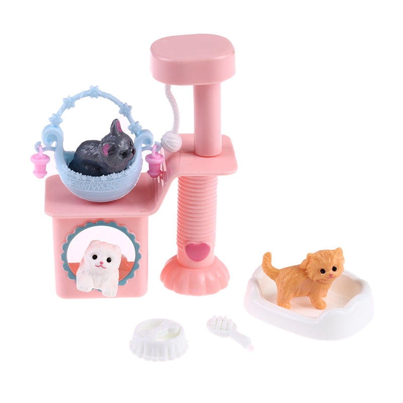 Doll Pet Cat Accessories Dollhouse Furniture Cute Toys for Barbies Miniature