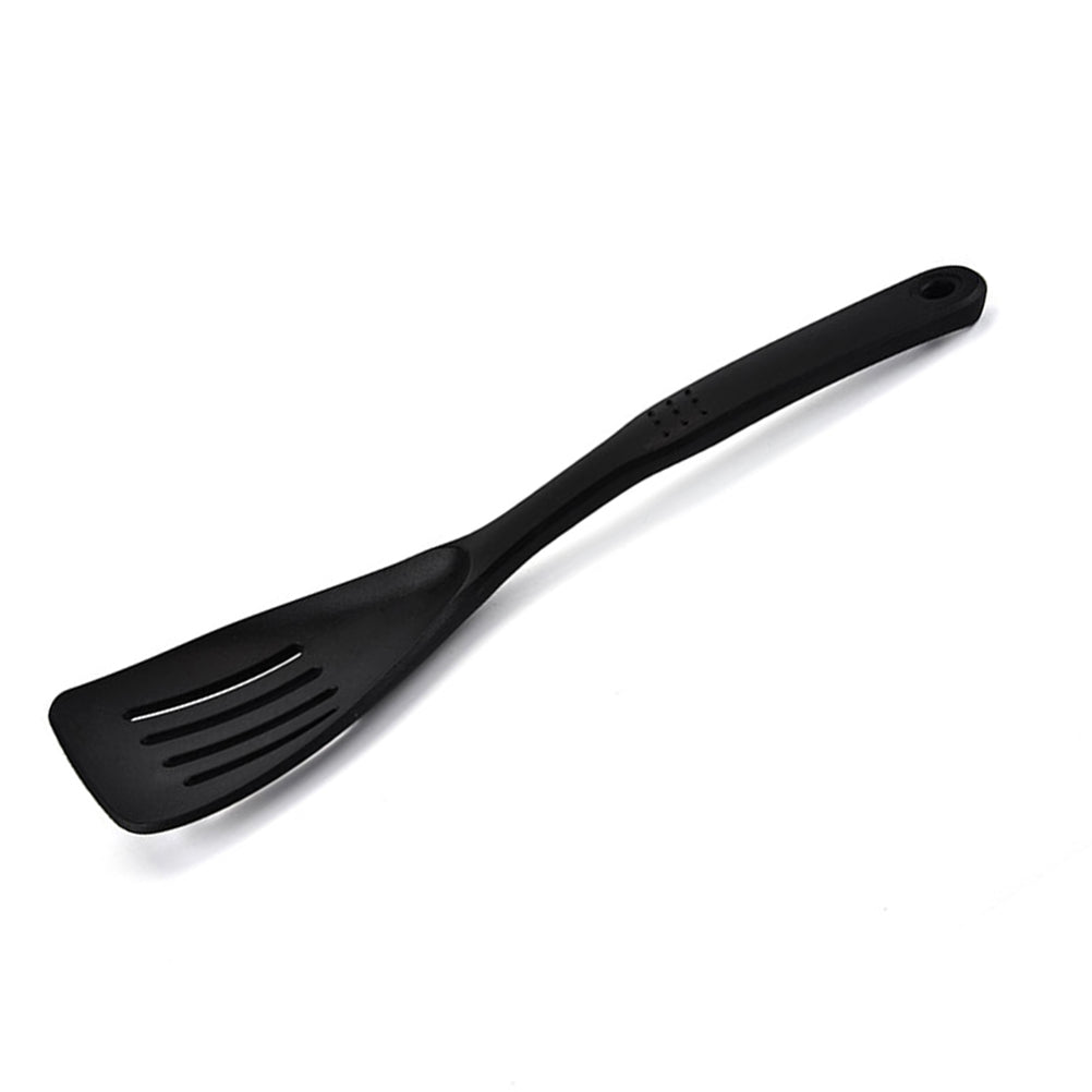 1 PC Heat Resistant Special Cooking Shovel Non-stick Plastic Nylon 4-hole Drain Spade Shovel (Black)