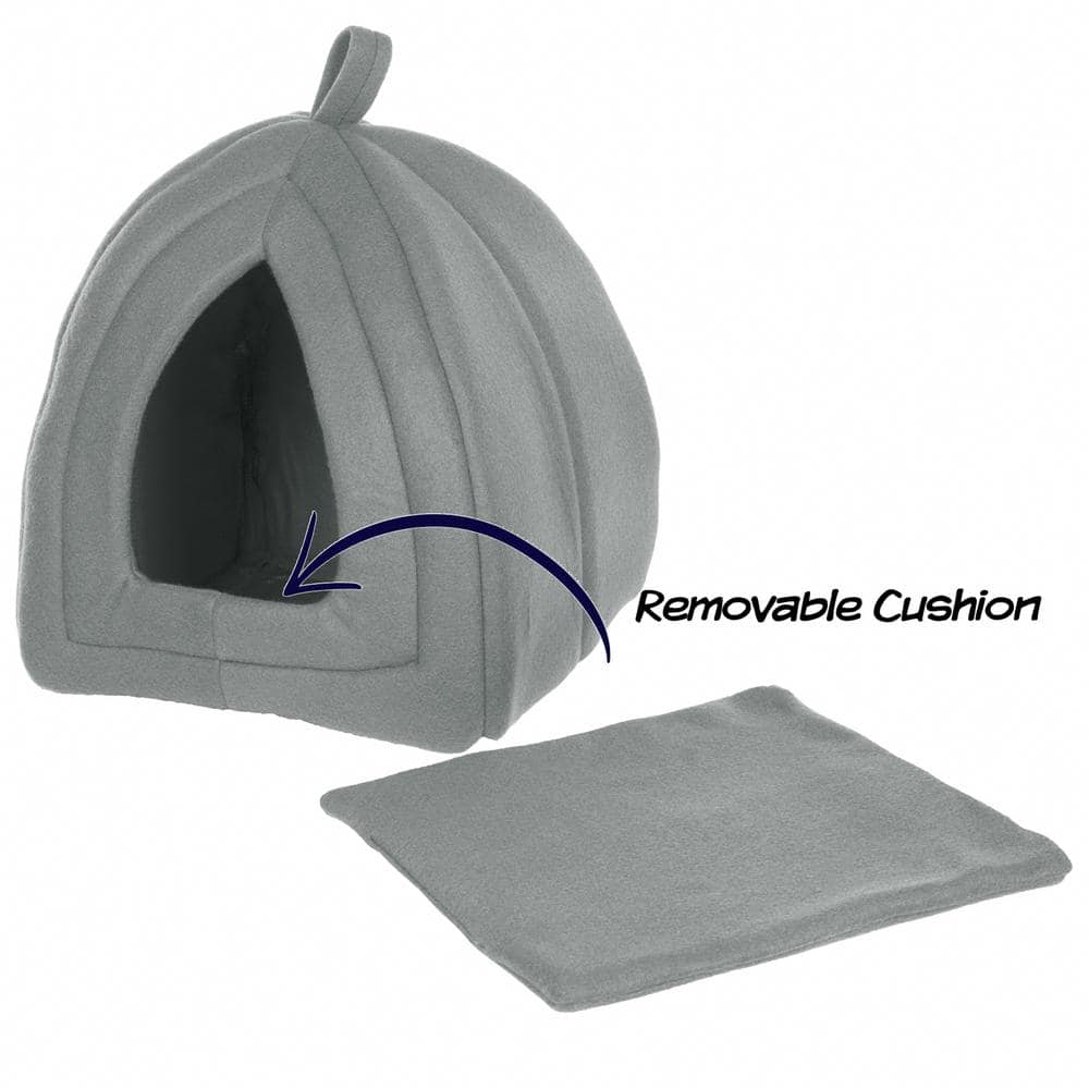 Petmaker Small Grey Igloo Cat Bed HW3210009