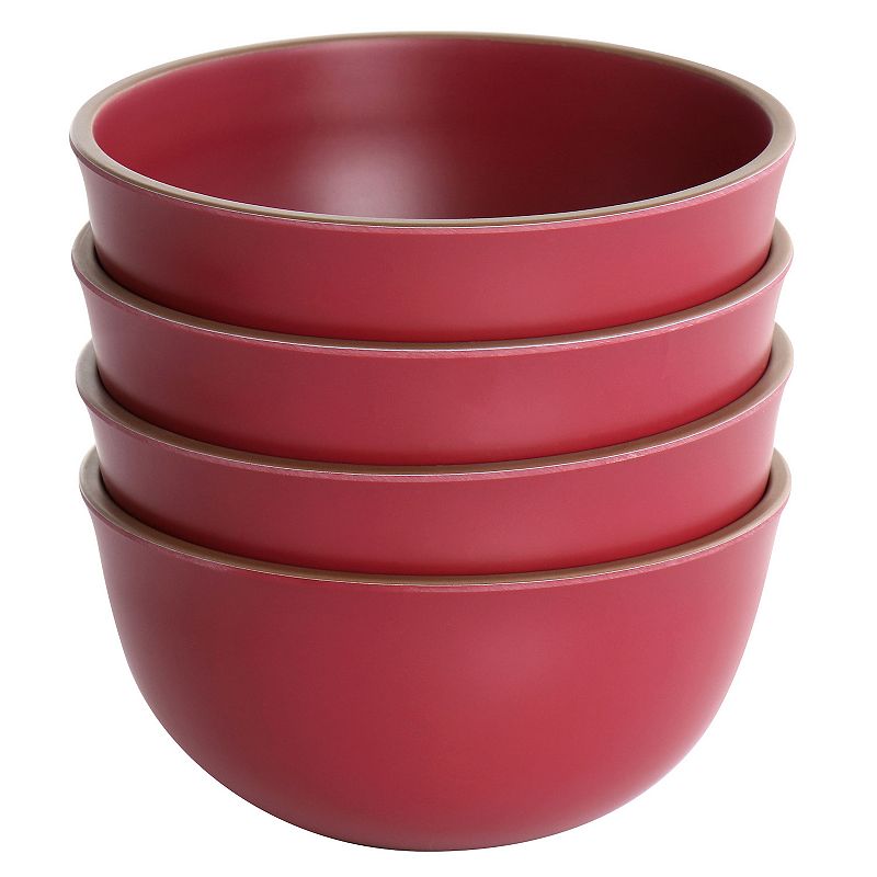 Gibson Home Rockabye 4 Piece Melamine Cereal Bowl Set