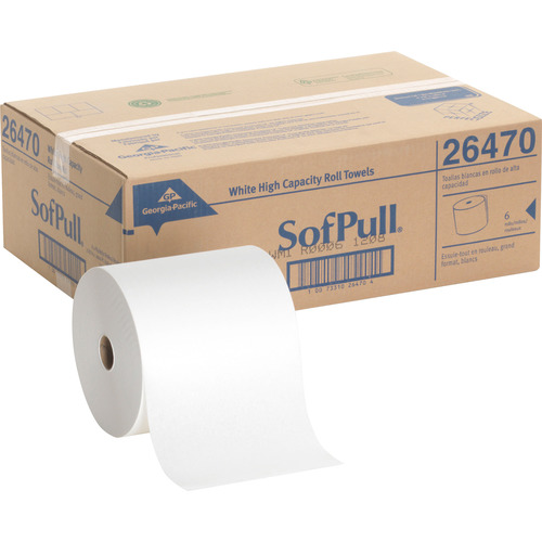 Georgia Pacific SofPull Hardwound White Roll Paper Towels  GPC26470