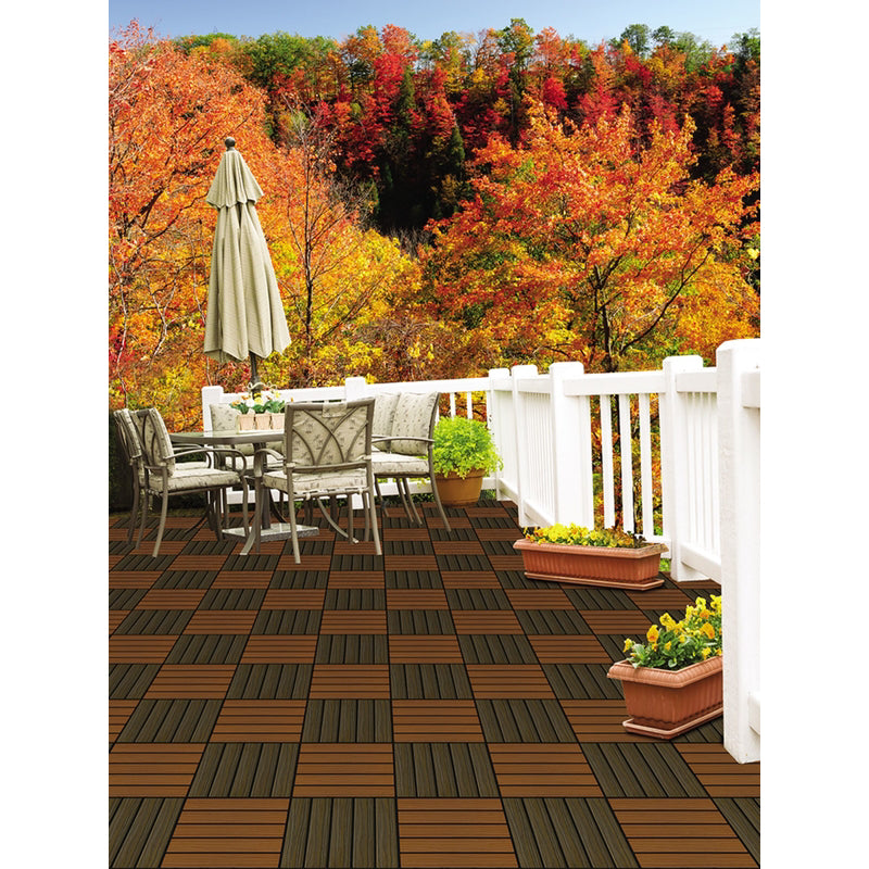 DECK TILE WALNUT 6PK