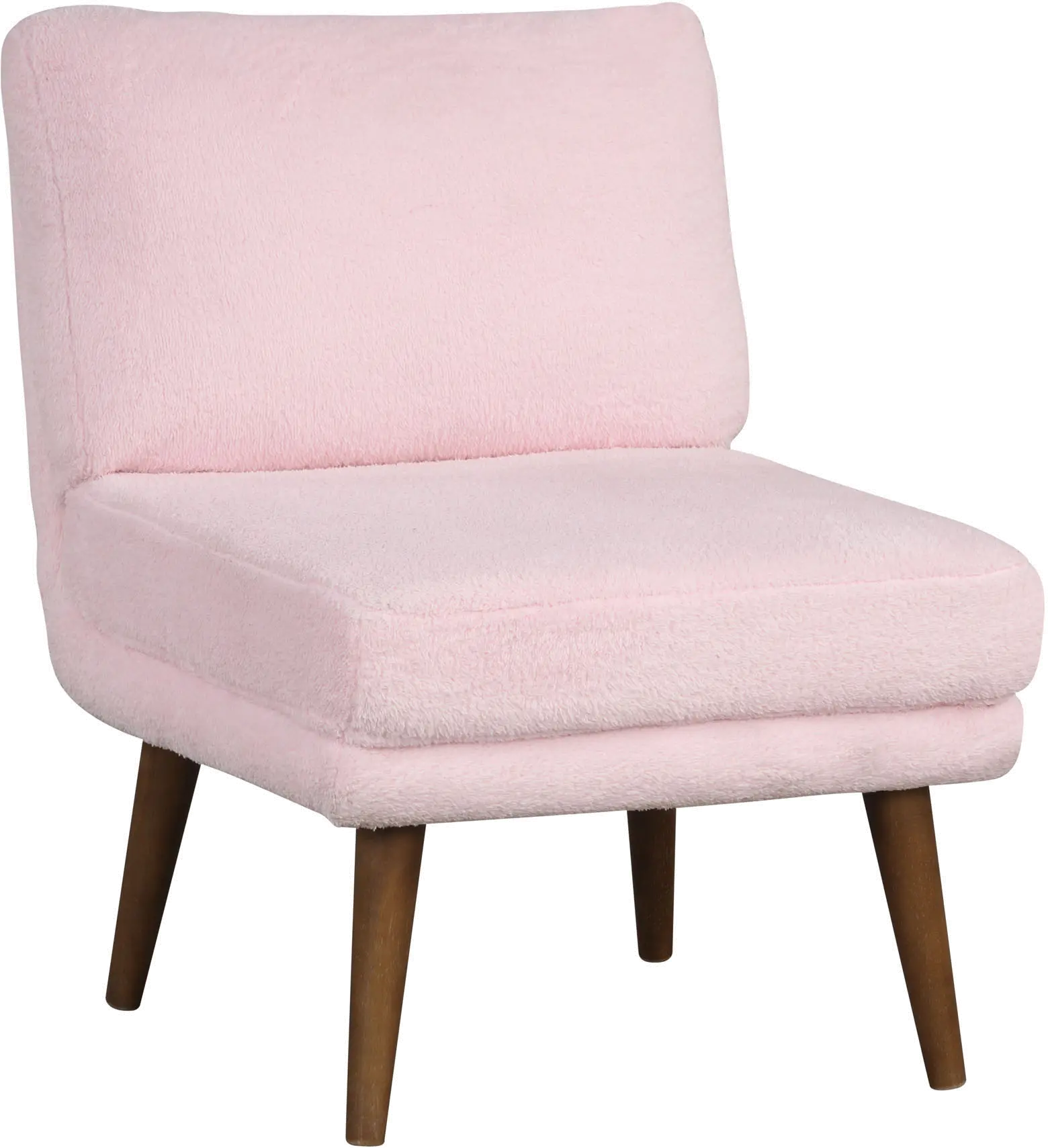 Prem Pink Armless Accent Chair