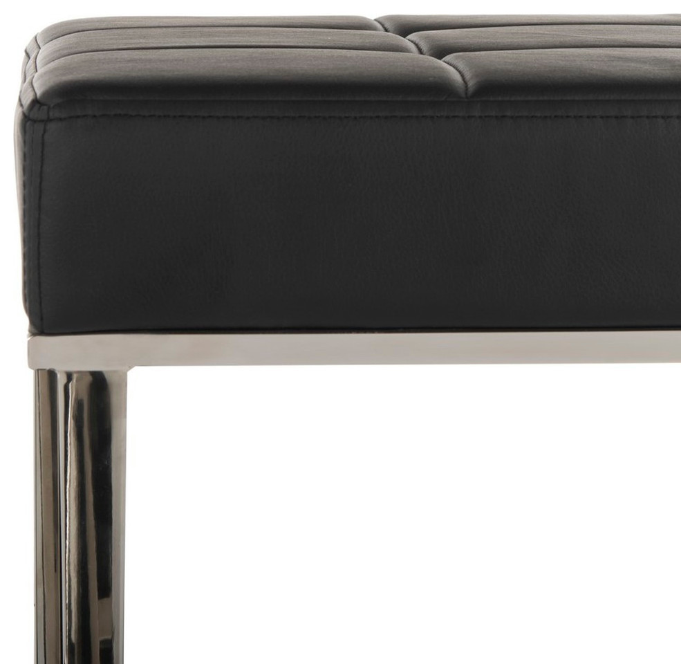 Channa Ottoman Black   Modern   Footstools And Ottomans   by Virgil Stanis Design  Houzz