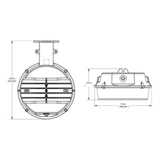 Halo ALB 250-Watt Equivalent Integrated LED Gray Dusk to Dawn Area Light 4000K ALB4A40GY