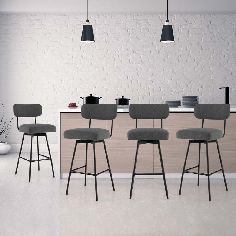 2 Pcs 360° Swivel Bar Stools 29