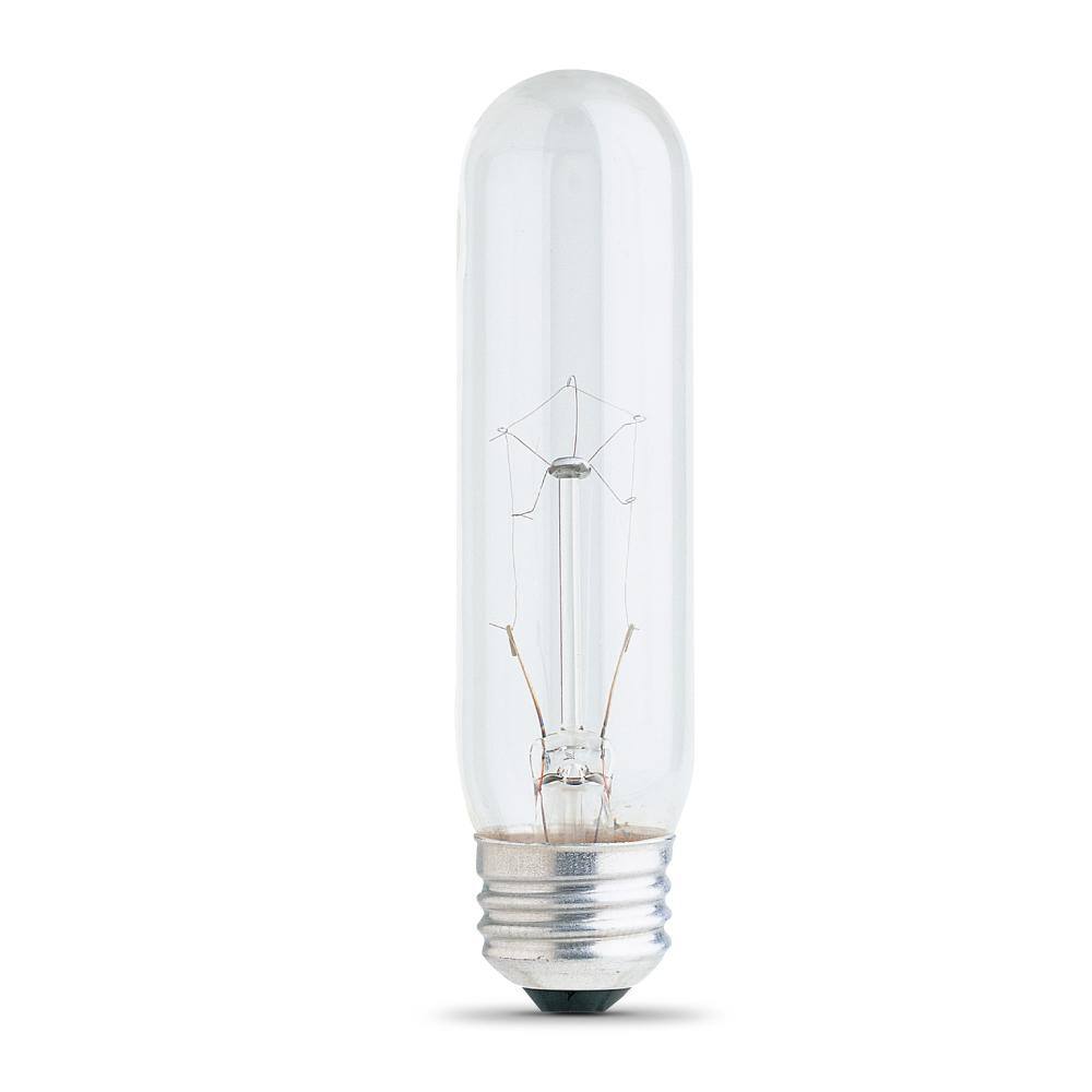 Feit Electric 40-Watt T10 Medium E26 Base Dimmable Incandescent Light Bulb Soft White 2700K (1-Bulb) BP40T10HDRP