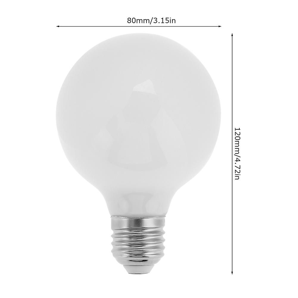 7w E27 Base Energy-saving Lamp G80 Home Office Light Decor  Led Bulb Ac 220v(cool White)