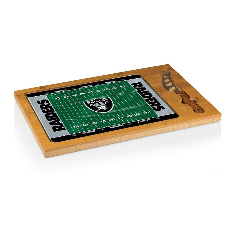 Picnic Time Oakland Raiders Cutting Board Serving Tray