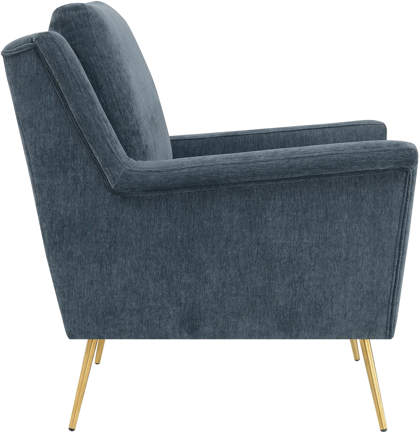 Cambridge Mid Century Modern Slate Blue Accent Chair