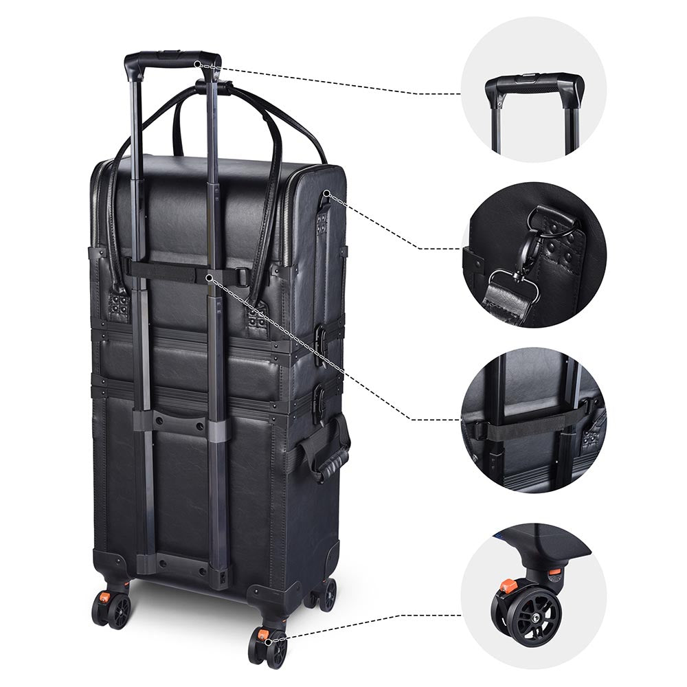 Byootique Makeup Artist Case on Wheels Hairstylist Case