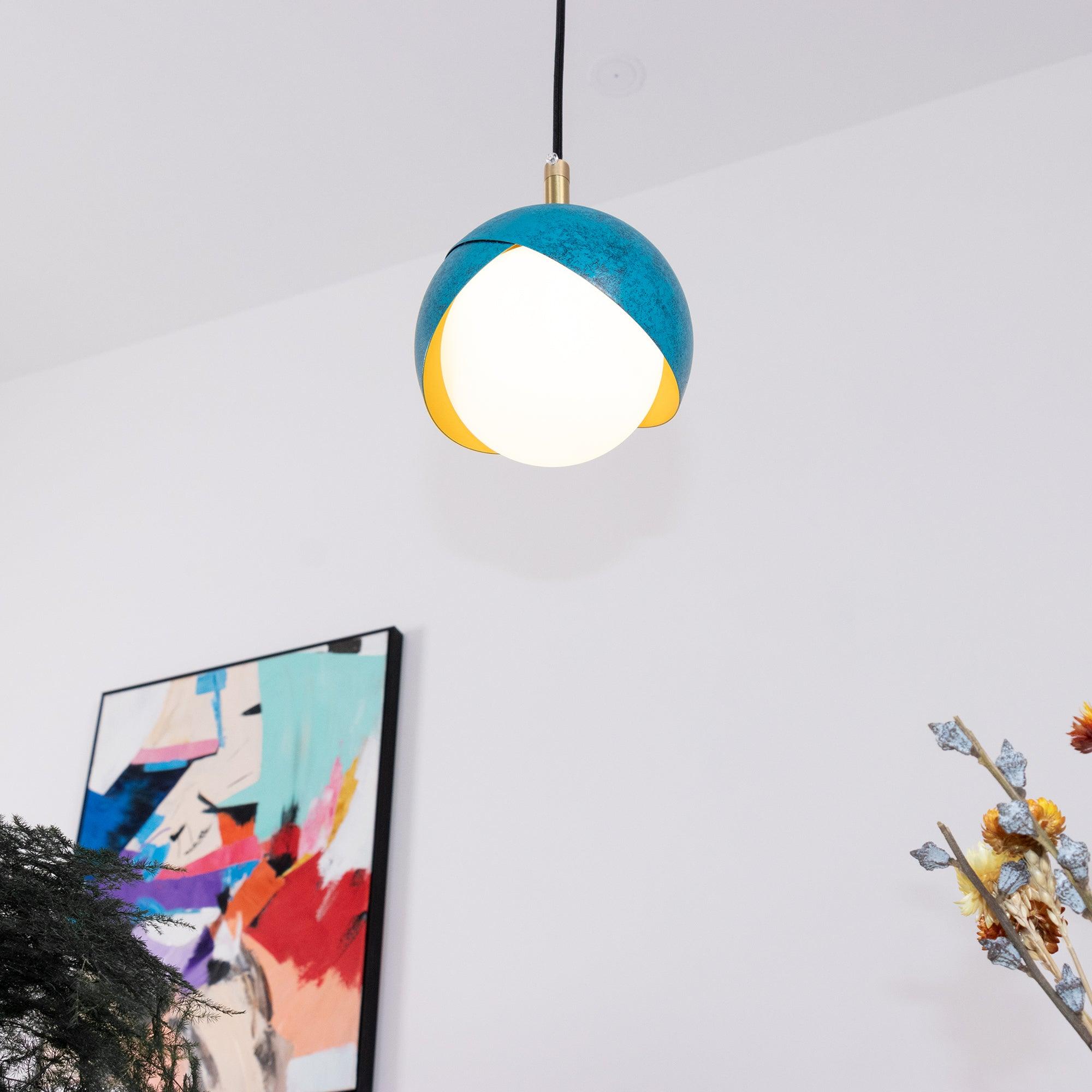 Blue Drop Pendant Light