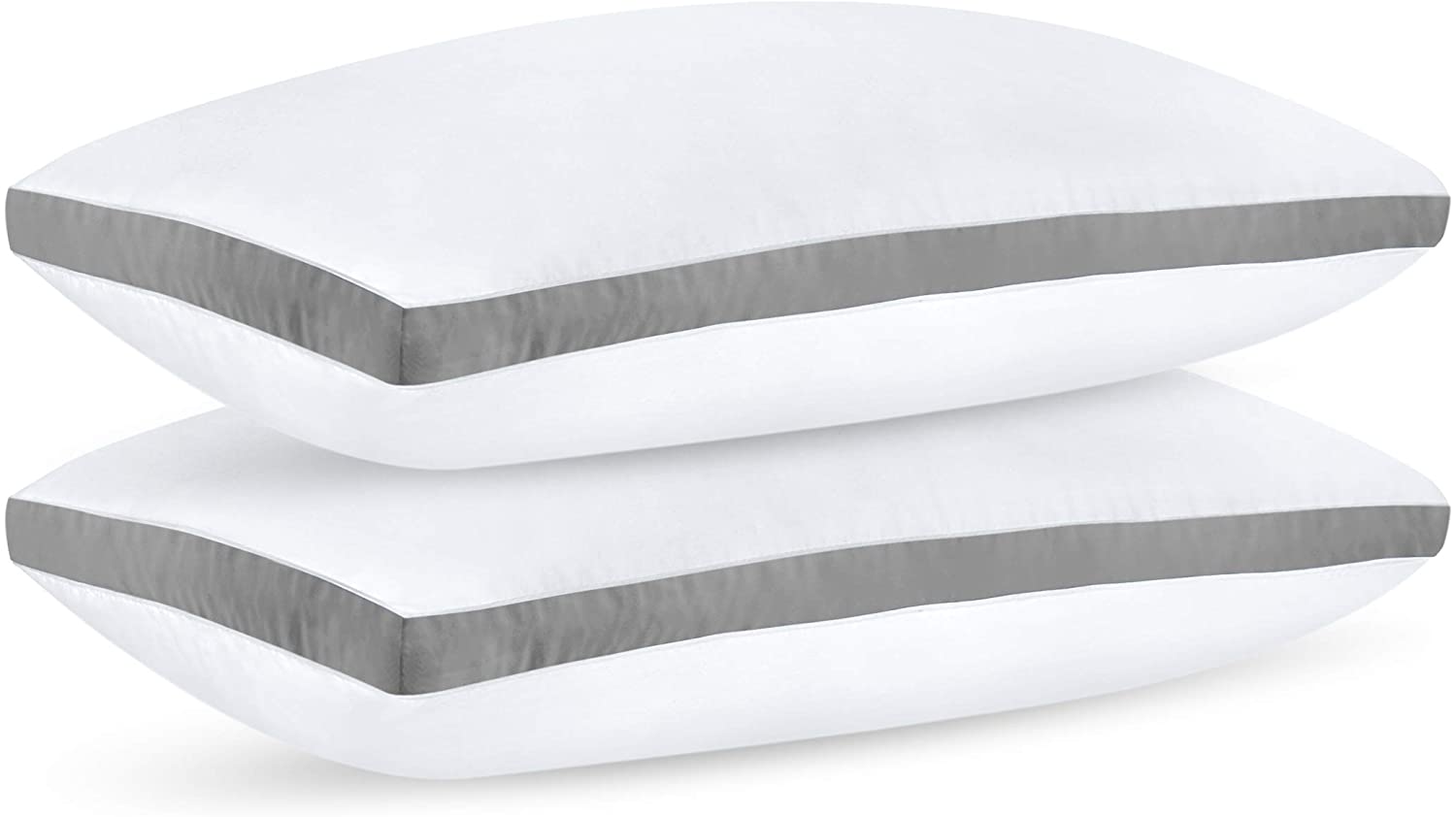 Bedding Gusseted Pillow (2-Pack) Premium Quality - Side Back Sleepers