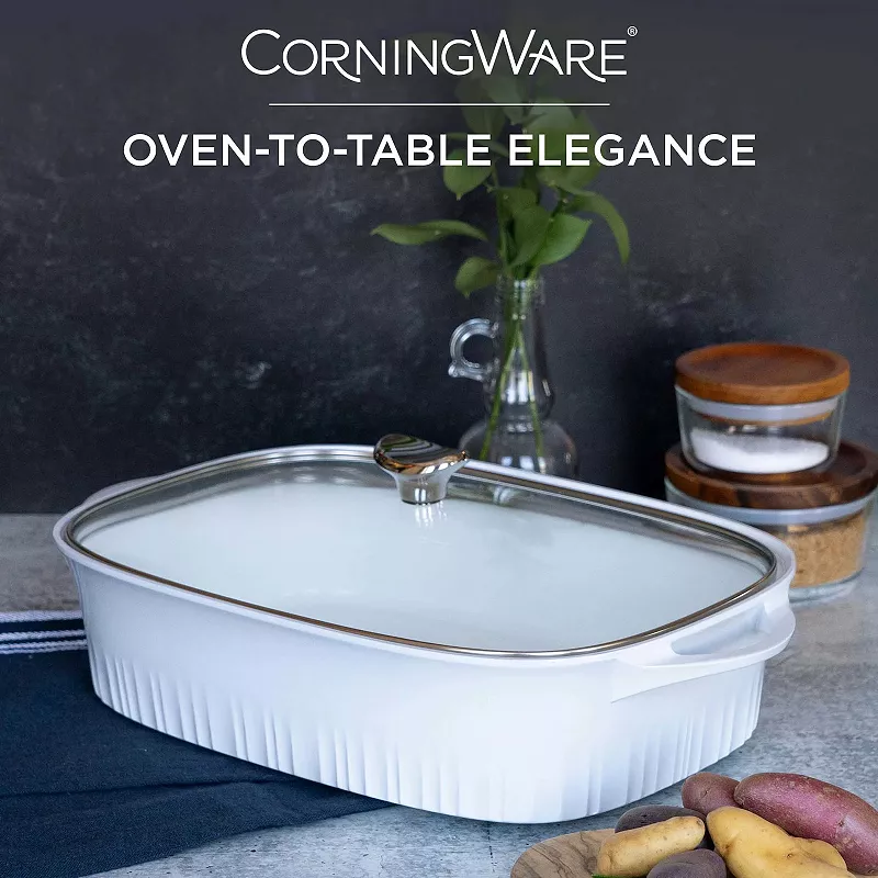 CorningWare Nonstick Cast-Aluminum 5.7-qt. Roaster with Glass Lid