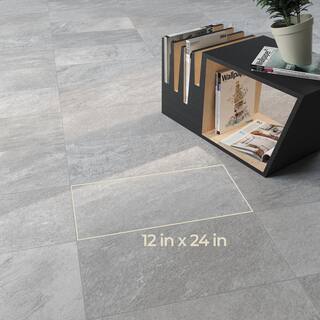 Corso Italia Alpe Graphite 12 in. x 24 in. Porcelain Floor and Wall Tile (15.50 sq. ft.Case) 610010002399