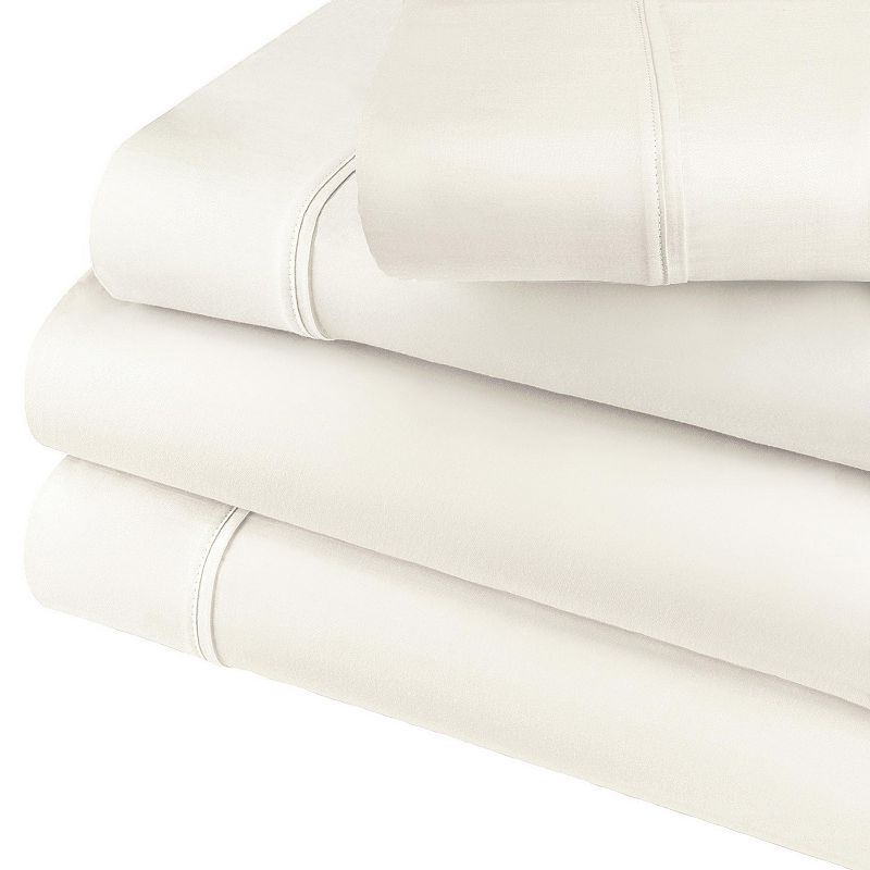 SUPERIOR 600 Thread Count Cotton Blend Deep-Pocket Sheet Set