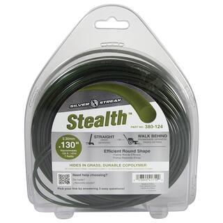 STENS New 380-124 Stealth Trimmer Line for Approximate Length 155 ft. Color Green Diameter 0.130 in. Size 1 lb. 380-124