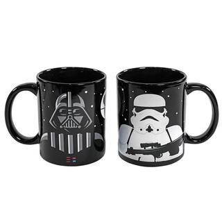 Uncanny Brands Star Wars Single Cup Black Drip Coffee Maker with 2-Mugs Darth Vader Stormtrooper Mugs Included CM2-SRW-DVST