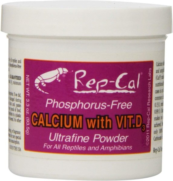 Rep-Cal Calcium with Vitamin D3 Ultrafine Powder Reptile Supplement