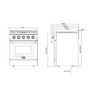 Thor Kitchen Pre-Converted Propane 30 in. 4.2 cu. ft. Dual Fuel Range in Stainless Steel HRD3088ULP