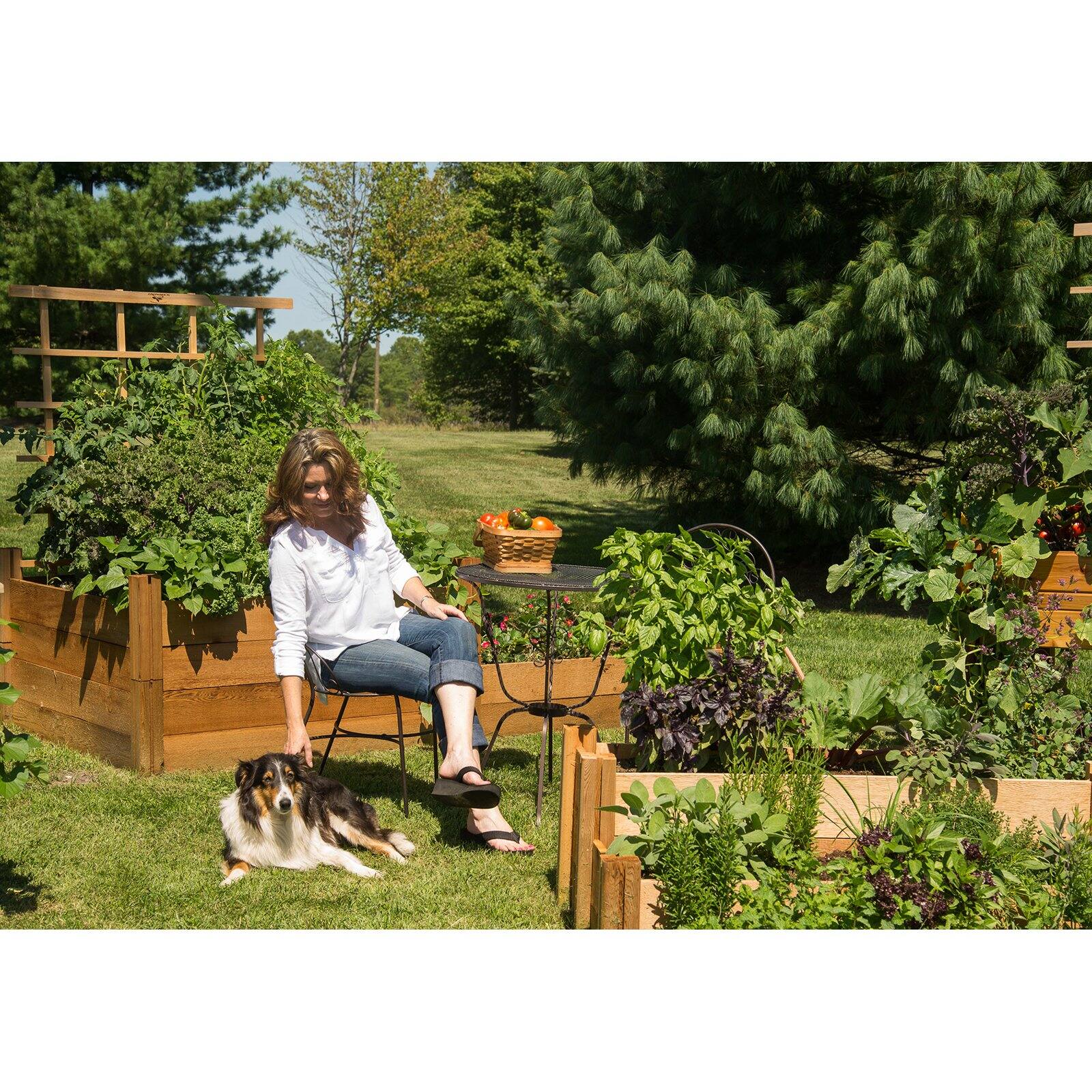 Gronomics Multi-Level Rustic Raised Garden Bed