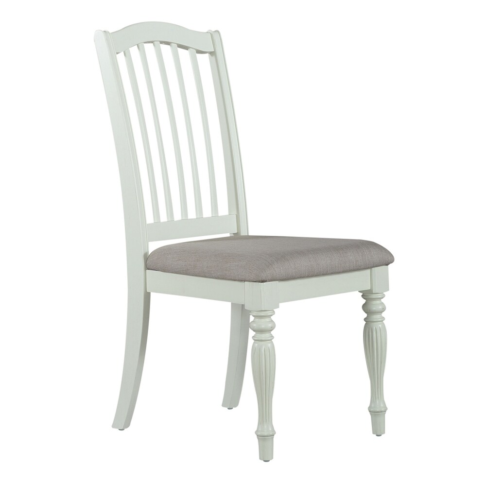 Cumberland Creek Nutmeg   Buttermilk Slat Back Side Chair (Set of 2)