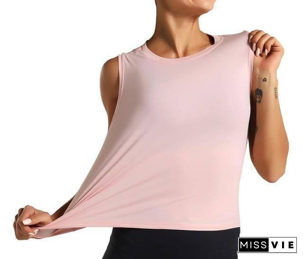 Dragon Fit Workout Tops For Women Gym Activewear Yoga Top Fitness Tank Top Running Clothes For Women Sports Dry-Fit Seamless Top