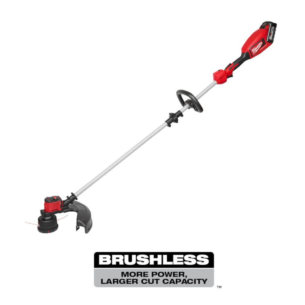 Milwaukee M12 FUEL 8 in 12V LithiumIon Brushless Cordless Hedge Trimmer Kit and M18 Brushless String Trimmer Combo Kit