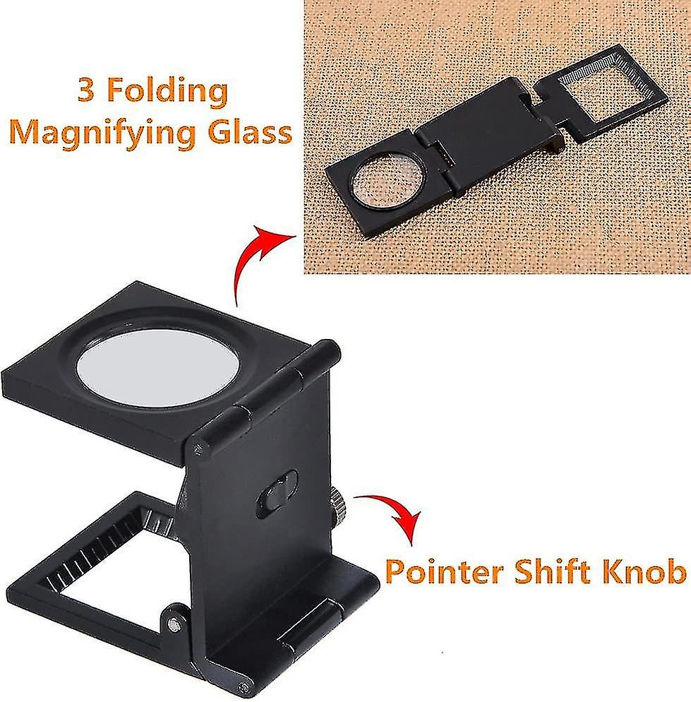 Led Fold Stand Fabric Clo Magnifying Glass Square Magnifying Glass Magnifying 10x Lens Watch Jeweler Tool Price， Jskee