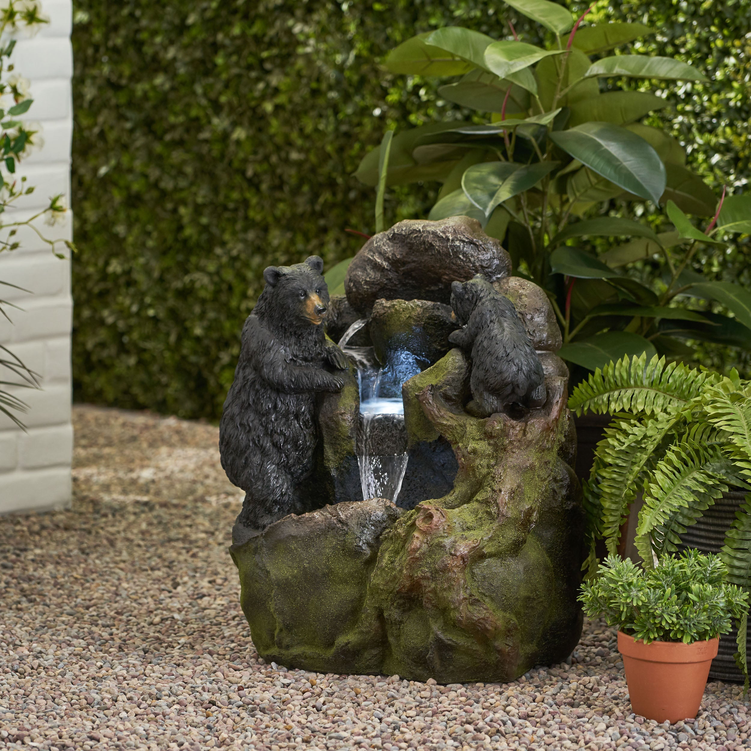 Tyrion 2-Tier Bear Fountain