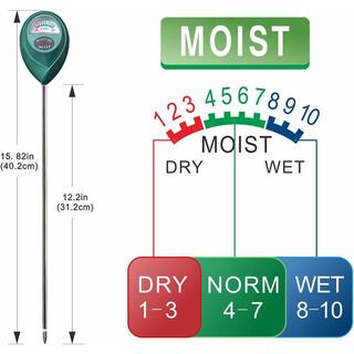 Cubilan Long Probe Deep Use Soil Moisture Meter Water Monitor Indicator Sensor Hygrometer for Outdoor Indoor B099R6BQHB