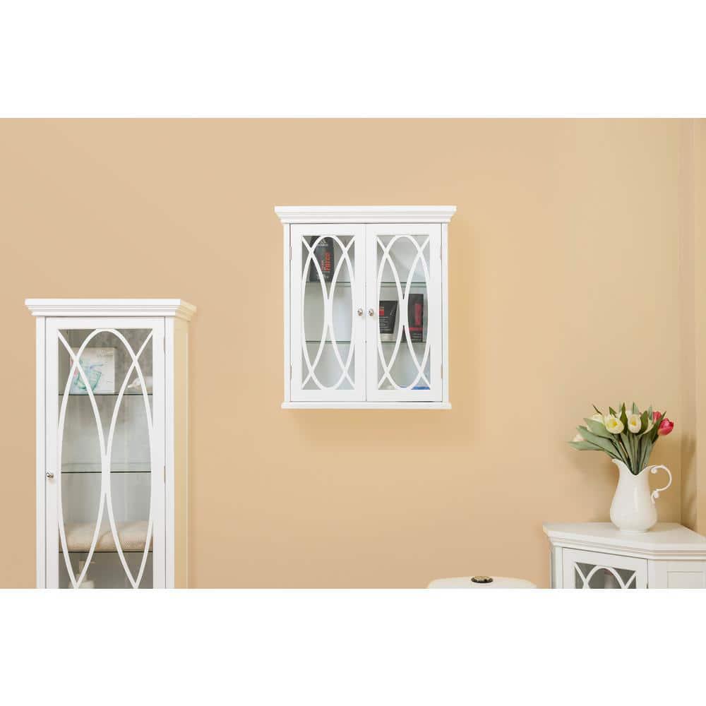 Teamson Home Florence 22 in W Wall Cabinet in White