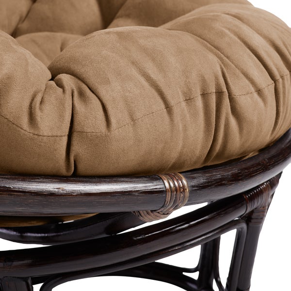 Bali 42-inch Papasan Chair with Microsuede Cushion