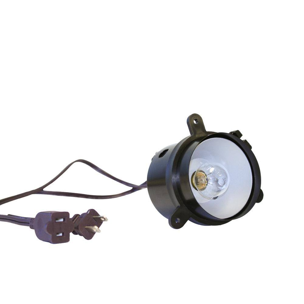 182 Black Furniture Incandescent Can Light with 2 ft. Male and Female Extension Cord Leads LE.F103-05