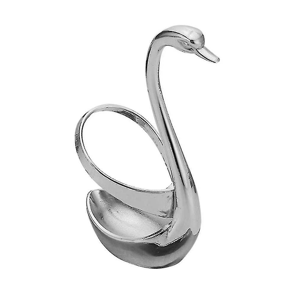 1pc Zinc Alloy Swan Holder Fork Spoontableware Set Stand Holder Dinnerware Sets Holder Wedding Party Decor