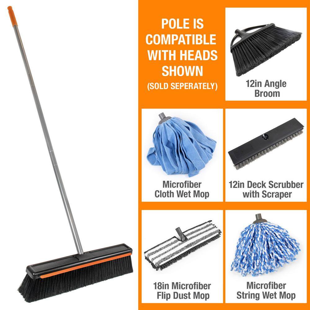 HDX 18 in. Push Broom with Squeegee Blade Head (1-Pack) HDX18PBSQ