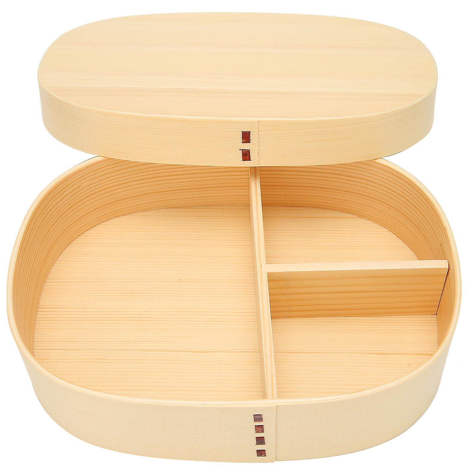 Lunch Box Portable Japanese-style Single-layer Wooden Food Sushi Container Tablewares