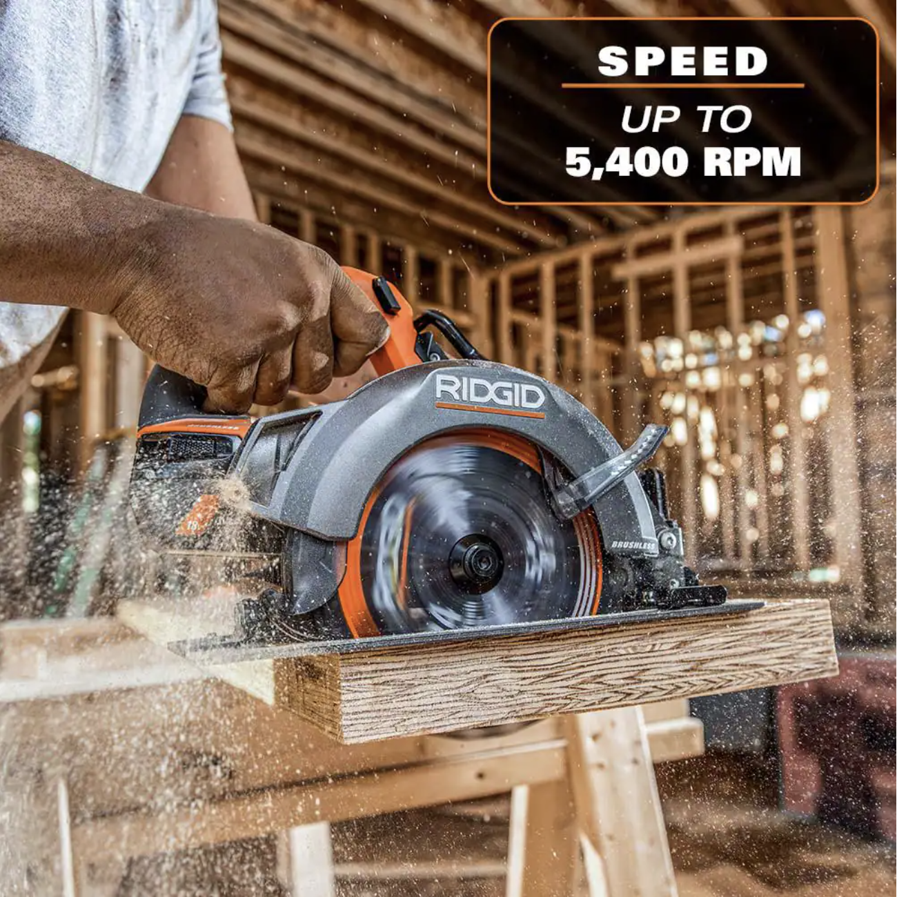 Ridgid 18V Brushless Cordless 7-1/4 in. Circular Saw (Tool Only)