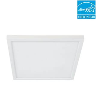 Feit Electric 7.5 in. 10.5-Watt Title 24 Dimmable White Integrated LED Square Flat Panel Ceiling Flush Mount with Color Change CCT 74208CAV2