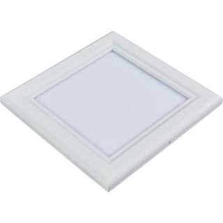 INTI 1 ft. x 1 ft. 15-Watt White Dimmable Edge-Lit 4000K Flat Panel Integrated LED Flushmount Wraparound YL11PS-A1-12T-4000K