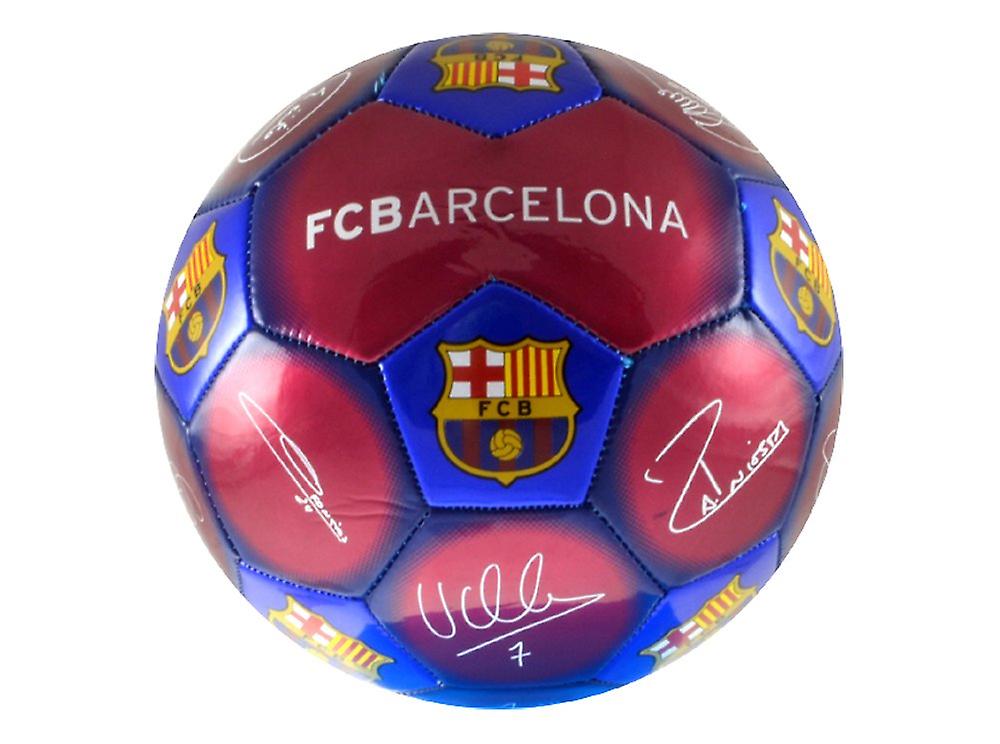 FC Barcelona Signature football with autographs Sport ball Ringsize 5