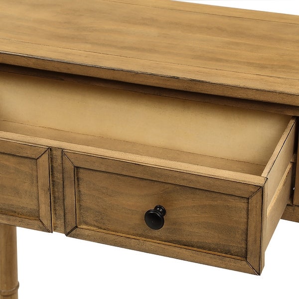 Nestfair Console Table with Drawers and Shelf