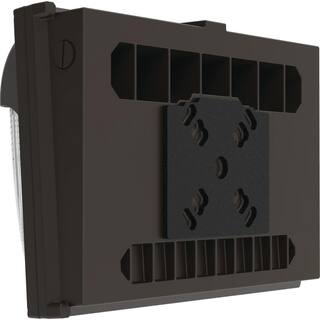 Lithonia Lighting Contractor Select TWX2 250-Watt Equivalent Integrated LED Dark Bronze Wall Pack Light Adjustable Lumen Output 5000K TWX2 LED ALO 50K MVOLT DDBTXD